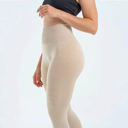 Curveo 3D-leggings beige
